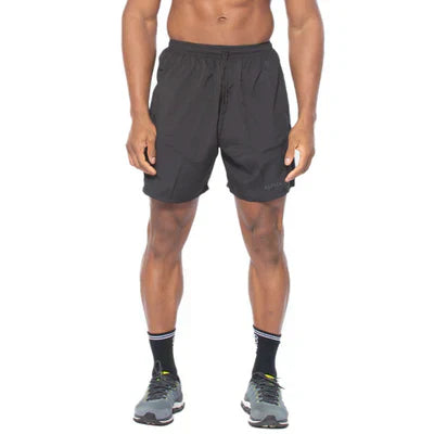 Kit Dry Fit: 3 Camisetas Mescla Cinza + 2 Shorts Pretos