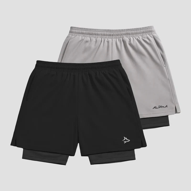 Kit 2 Bermudas Alta Performance Alpha