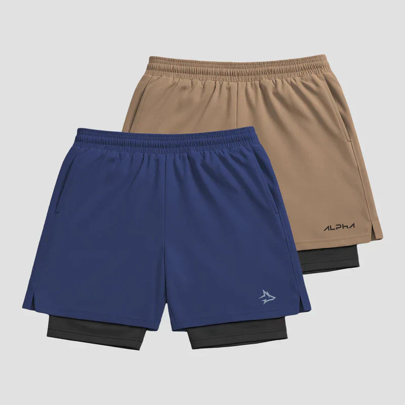 Kit 2 Bermudas Compressão Alpha