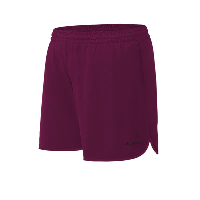 Kit 5 Shorts de Corrida Bordô