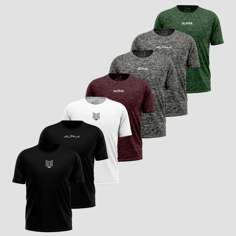 Kit 7 Camisetas Dry Fit Máxima Performance